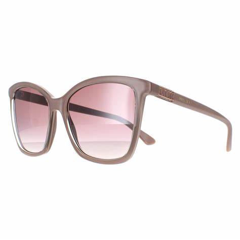 Jimmy Choo ALI/S Women's Sunglasses - 56mm, Nude Brown Frame with Silver Mirror Lenses