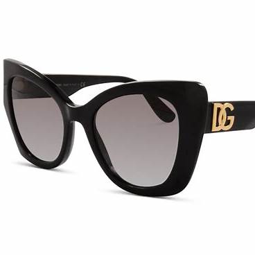 Dolce & Gabbana DG4405 501/8G Women's Sunglasses - Black Frame, Gray Gradient Lenses
