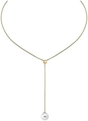 Majorica Classic Necklace 16404.01.1.000.010.1 – 925 Silver, 10mm White Pearl, Gold Plated