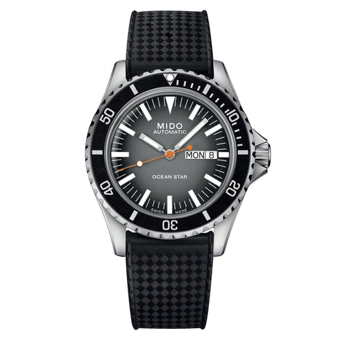 Mido Montre Homme Ocean Star Tribute Gradient M026.830.17.081.00 Automatique - Cadran gris dégradé, bracelet caoutchouc noir