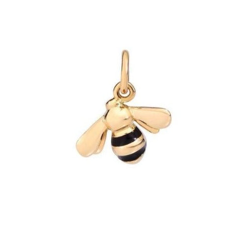 DODODoDo Bee Charm DMC0016 - BEE00 - ENEOG - 18K Yellow Gold with Black EnamelJEWELRYEcecile