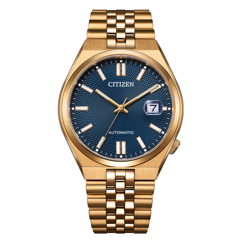 Citizen Tsuyosa 60 NK0023-57L – 40 mm Rose-Gold Steel, Ash-Blue Dial