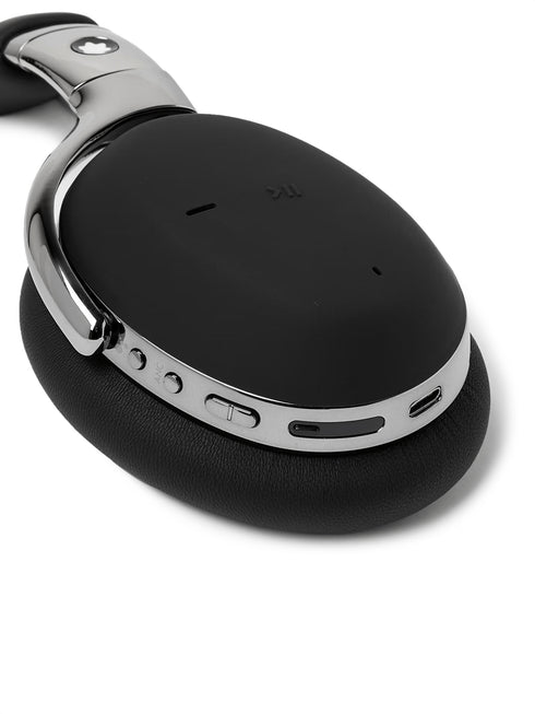 MONTBLANCMontblanc MB 01 Over - Ear Wireless Headphones - Black Leather, Active Noise CancellationLEATHER GOODSEcecile