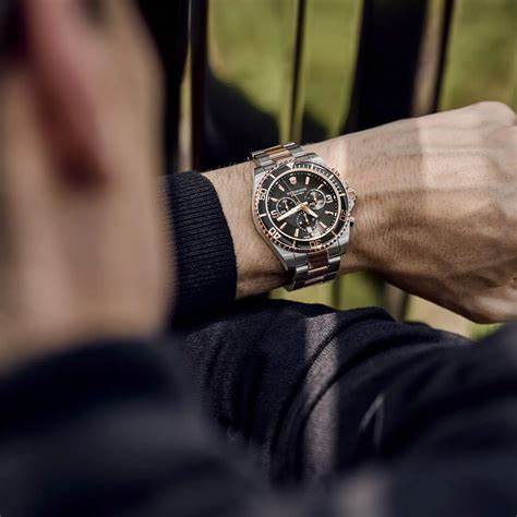 VICTORINOXVictorinox Maverick Chronograph Men's Watch V241952 – Black Dial, Two - Tone BraceletWATCHESEcecile