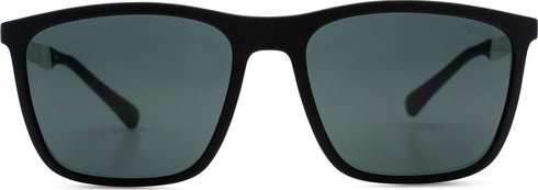 Emporio Armani EA4150 506387 Men's Sunglasses - Matte Black Frame, Grey Lenses, 59mm