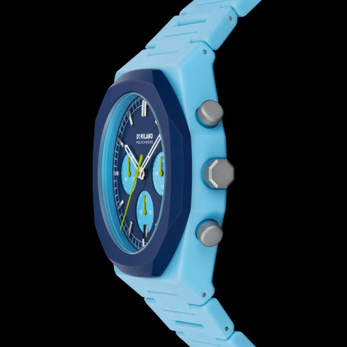 D1 MILANOD1 Milano D1 - PHBJ03 Polychrono Blue Blast Watch – 40.5mm, Quartz, ChronographWATCHESEcecile