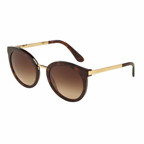 Dolce & Gabbana DG4268 502/13 Women's Sunglasses - Havana Frame, Brown Gradient Lenses