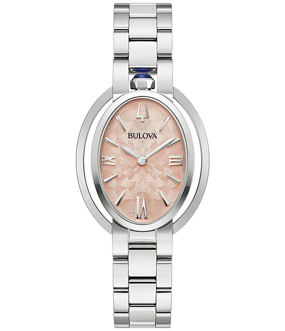 Reloj Bulova 96L342 Rubaiyat para mujer - Acero inoxidable plateado, 31 mm
