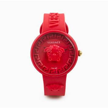 VERSACEVersace Medusa Pop VE6G00723 Unisex Watch - Red Silicone Strap, 39mmWATCHESEcecile