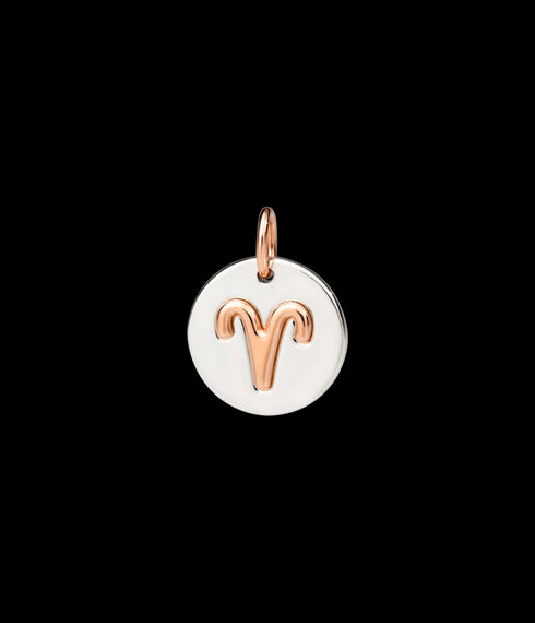 DODODoDo Aries Zodiac Charm DMC2009ZODAR0009A – 9K Rose Gold & 925 Sterling SilverJEWELRYEcecile