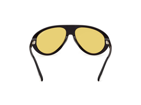 TOM FORDTom Ford Camillo FT0988 - 01E Aviator Sunglasses – Amber Lenses, Black Acetate FrameEYEWEAREcecile