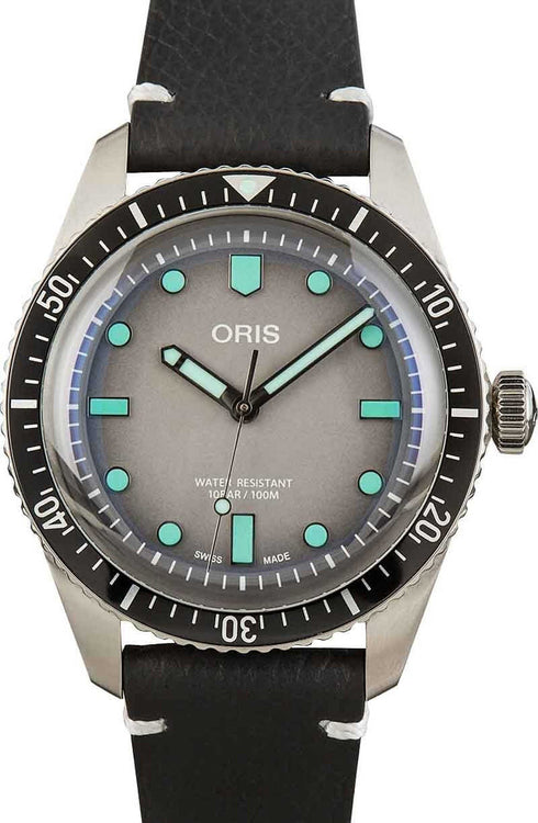 Oris Divers Sixty-Five 01 733 7707 4053-07 8 20 18 - 40mm Stahl, graues Zifferblatt
