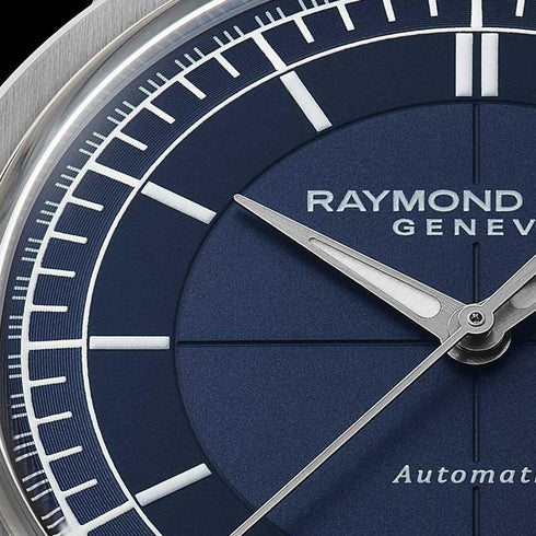 RAYMOND WEILRaymond Weil Millesime 39.5mm Automatic Watch - Blue Dial, Blue Leather StrapWATCHESEcecile