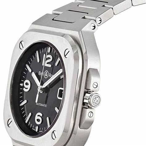 BELL & ROSSBell & Ross BR 05 BR05A - BL - ST/SST – Black Dial, Stainless Steel BraceletWATCHESEcecile