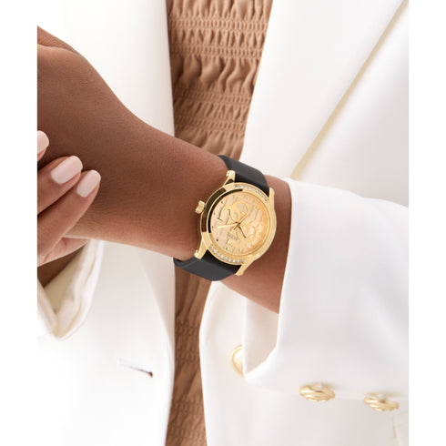 Guess Annette GW0860L1 Women’s Gold-Tone Watch – Champagne Dial, 36 mm