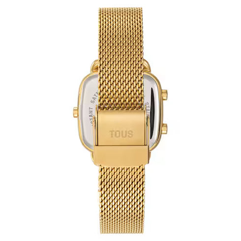 TOUS D-Logo Mini Digital Watch 3000139500 - Bracelet en acier inoxydable doré