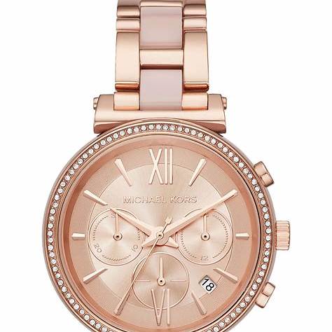 Michael Kors MKO1051 Reloj Mujer Sofie Pave Esfera Oro Rosa