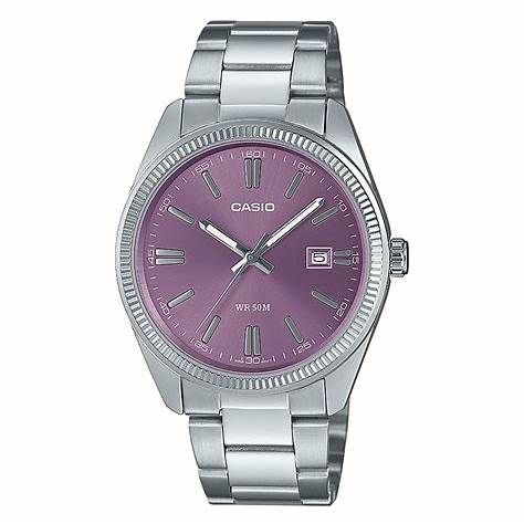 CASIO & VINTAGECasio MTP - 1302PD - 6AVEF Men's Watch - Purple Dial, Stainless Steel BraceletWATCHESEcecile