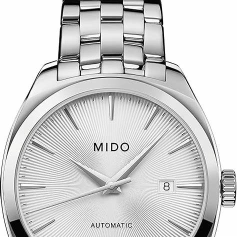 Mido Belluna Royal Gent M024.507.11.031.00 Montre automatique pour hommes - Cadran argenté, bracelet en acier inoxydable