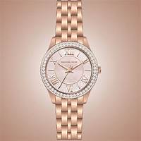 MICHAEL KORSMichael Kors MK4845 Women's Mini Harlowe Rose Gold - Tone Watch with Pavé Crystal BezelWATCHESEcecile