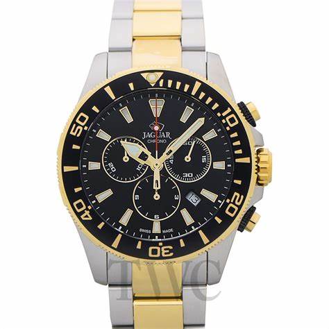 JAGUARJaguar Men's Swiss Quartz Chronograph Watch - Model J862/2, Two - Tone Stainless Steel, Black DialWATCHESEcecile