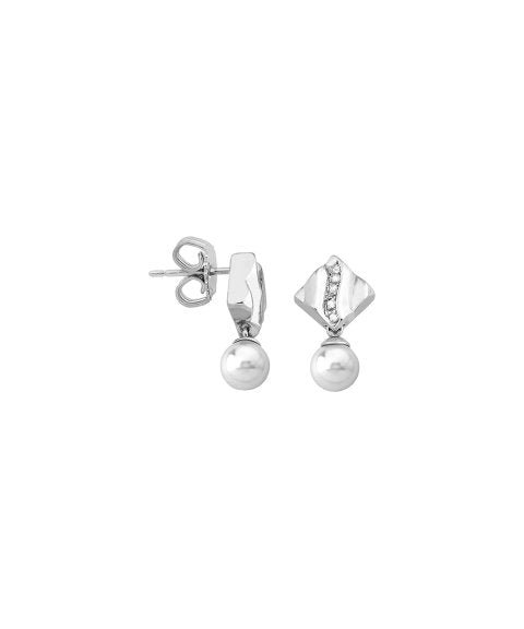 MAJORICAMajorica 15480.01.2.000.010.1 Women's Earrings – Rhodium - Plated Silver, 6mm White Pearls, Zirconia AccentsBIJOUXEcecile