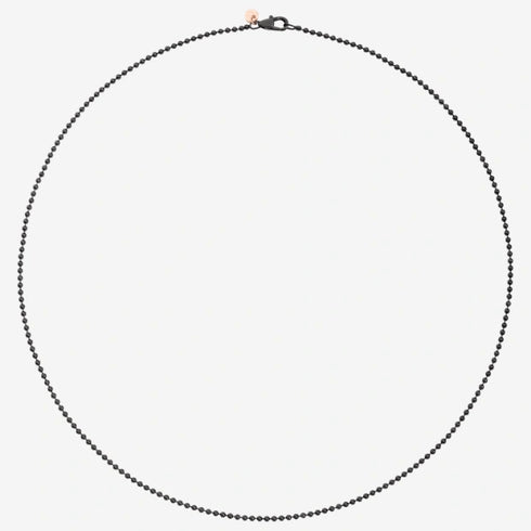 DODODoDo Bollicine Necklace DCB7004 - BOLLI - PVDMX50 - Black PVD SteelJEWELRYEcecile