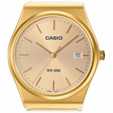 CASIO & VINTAGECasio MTP - B145G - 9AVEF Men's Analog Watch – Gold Dial with Stainless Steel BraceletWATCHESEcecile