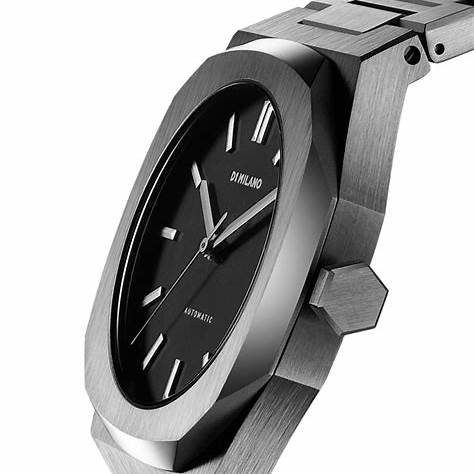 D1 MILANOD1 Milano Automatic Bracelet D1 - ATBJ02 Men's Watch - Gunmetal Stainless Steel, Black DialWATCHESEcecile