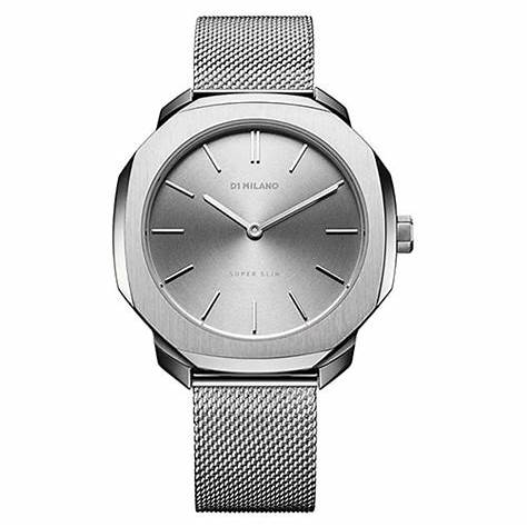D1 MILANOD1 Milano Super Slim SSML01 Women's Watch - Silver Stainless Steel Mesh BraceletWATCHESEcecile