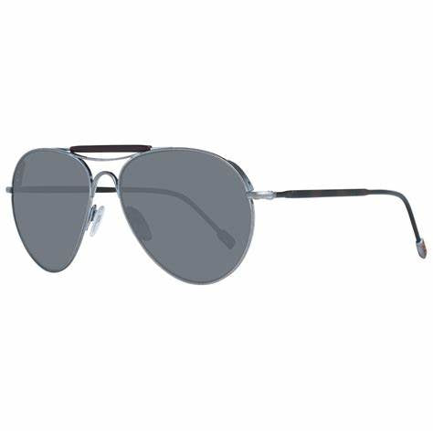 Ermenegildo Zegna Couture ZC0020 15A57 Men's Sunglasses - Gold Titanium Frame, Grey Gradient Lenses, 57mm