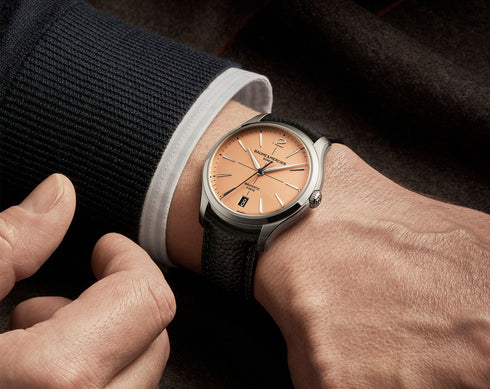 Baume & Mercier Clifton 10778 Baumatic – 39 mm Salmon Dial, 120-Hour Auto
