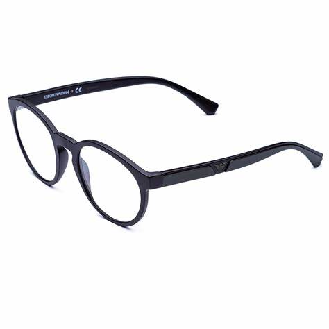 Emporio Armani EA4152 5042/1W 52 Men's Eyeglasses with Clip-On Lenses - Matte Black Frame