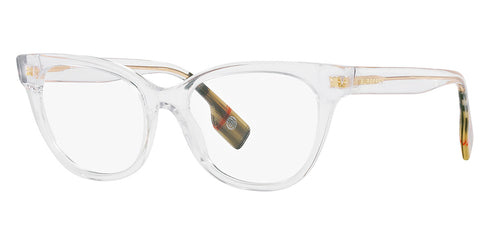 Burberry BE 2375 3024 Women's Eyeglasses - Transparent Acetate Cat-Eye Frame