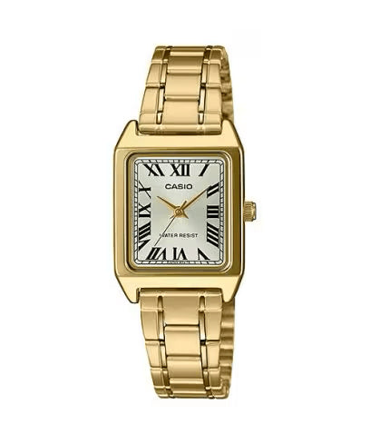 CASIO & VINTAGECasio LTP - V007G - 9BUDF Women's Watch – Gold - Tone Square Dial, Roman NumeralsWATCHESEcecile