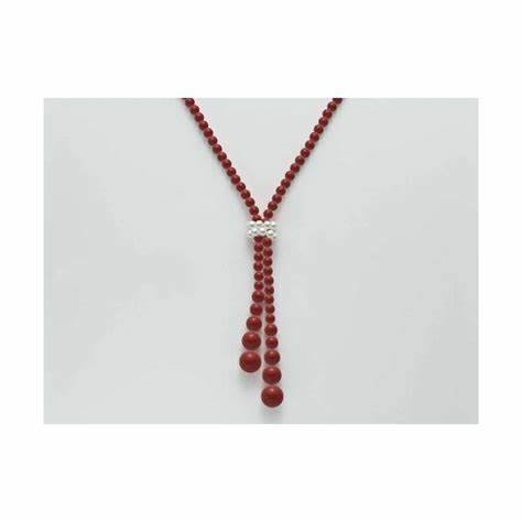 MILUNAMiluna CLD3658 Women's Necklace with Red Coral and Freshwater PearlsJEWELRYEcecile