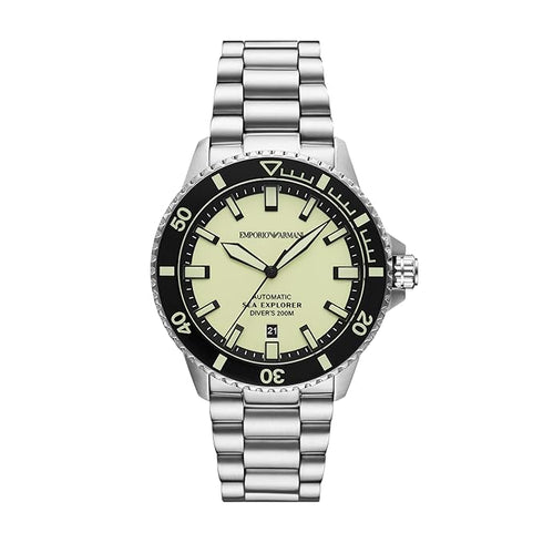 EMPORIO ARMANIEmporio Armani AR60083 Sea Explorer - Yellow Dial, Stainless SteelWATCHESEcecile