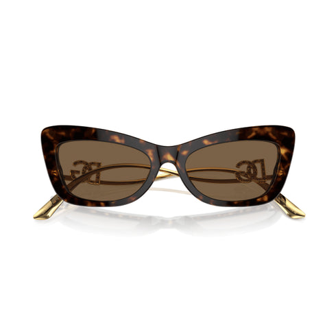 DOLCE & GABBANADolce & Gabbana DG4467B 502/73 Women's Sunglasses - Havana Frame, Brown LensesEYEWEAREcecile