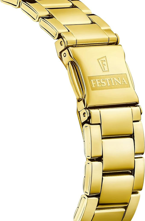 FESTINAFestina F20640/8 Women's Watch – Gold - Tone Stainless Steel, Blue Dial, 37mmWATCHESEcecile