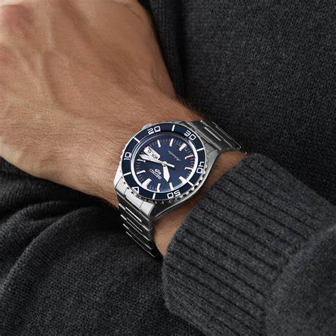 SEIKOSeiko 5 Sports SRPK97K1 Men's Automatic Watch - Blue Dial, Stainless SteelWATCHESEcecile