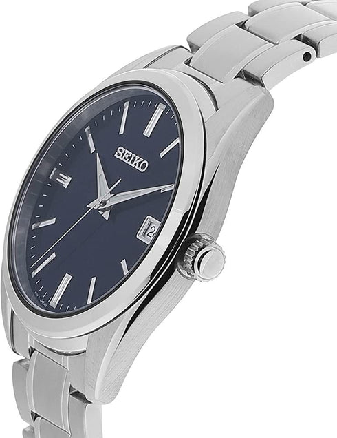 SEIKOSeiko SUR309P1 Men's Quartz Watch - Blue Dial, Stainless Steel BraceletWATCHESEcecile