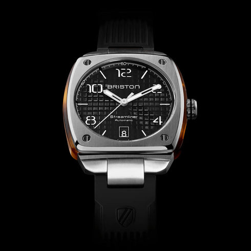 BRISTONBriston Streamliner Urban Automatic Watch 23640.S.T.1.RB - Black Dial, Tortoiseshell AcetateWATCHESEcecile