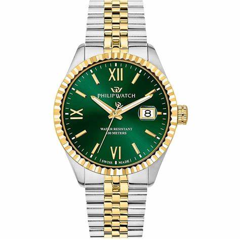 PHILIP WATCHPhilip Watch Caribe R8253597111 Men's Watch - 41mm Stainless Steel, Green DialWATCHESEcecile