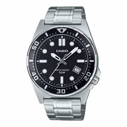 CASIO & VINTAGECasio MTD - 135D - 1AVDF Men's Analog Watch - Stainless Steel Band, Black DialWATCHESEcecile