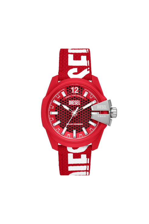 DIESELDiesel DZ4619 Baby Chief Solar Watch – Red Dial, Eco Strap, 43mmWATCHESEcecile