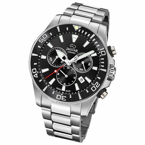JAGUARJaguar Men's Swiss Quartz Chronograph Watch - Model J861/3, Stainless Steel Case, Black Dial, Sapphire CrystalWATCHESEcecile