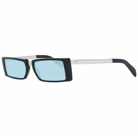 EMILIO PUCCIEmilio Pucci EP0126 5301N Women's Rectangular Sunglasses – Black Acetate Frame, Turquoise Lenses, Ø 53mmEYEWEAREcecile