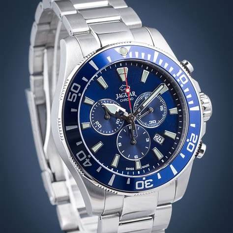 JAGUARJaguar Men's Swiss Quartz Chronograph Watch - Model J861/2, Stainless Steel Case, Blue Dial, Sapphire CrystalWATCHESEcecile