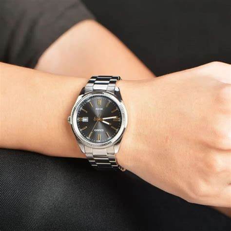 CASIO & VINTAGECasio LTP - 1302D - 1A2VDF Women's Analog Watch – Black Dial with Stainless Steel BraceletWATCHESEcecile