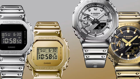 CASIO G - SHOCKCasio G - Shock GM - 2100YM - 8AER Men's Watch – 44.4mm Silver Stainless Steel Bezel, Analog - Digital Display, Tough Silicone Strap, 200M Water ResistanceWATCHESEcecile